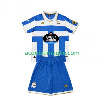 Divisa di Calcio Deportivo La Coruna Bambino Prima 2025/2026